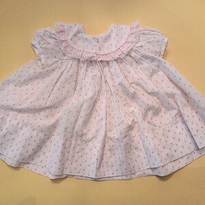 Toddler Dress with decorative rounded collar